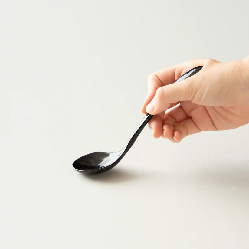 Origami Cupping Spoon Porzellan schwarz